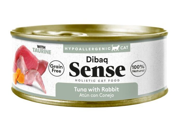 Dibaq Sense Nourriture humide pour chats thon & lapin