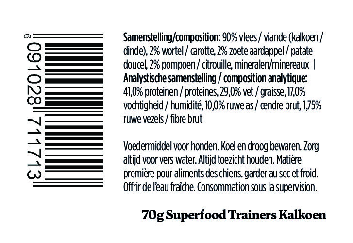 YDOLO Trainers dinde + superfoods 70g