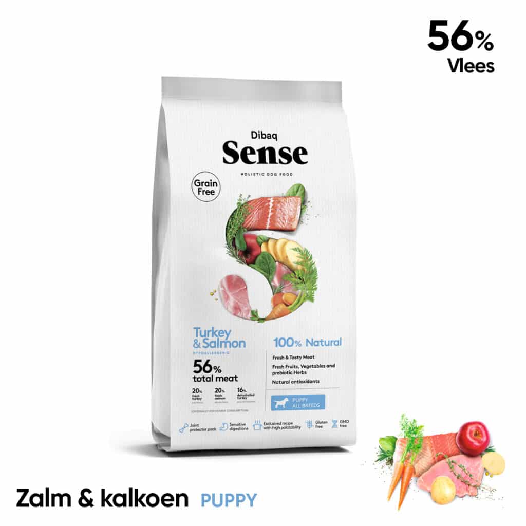 Dibaq Sense grain free – Zalm & kalkoen (puppy)